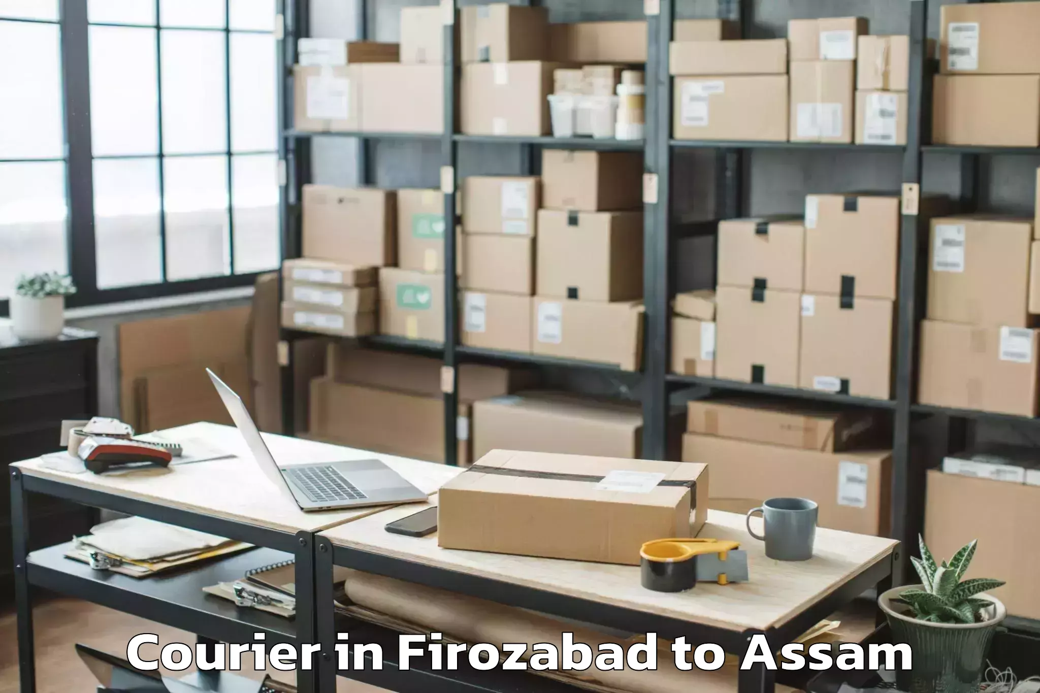 Reliable Firozabad to Sarupathar Courier